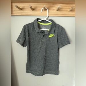 Nike Kids Dri-Fit Gray Short Sleeve Polo Shirt